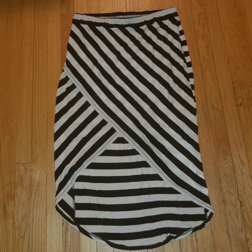 Black & White Maxi Skirt